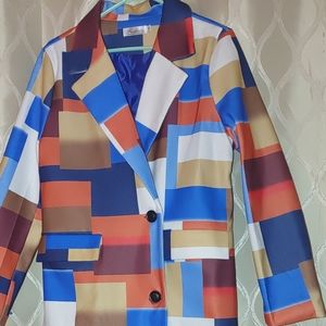 Colorful Long Blazer